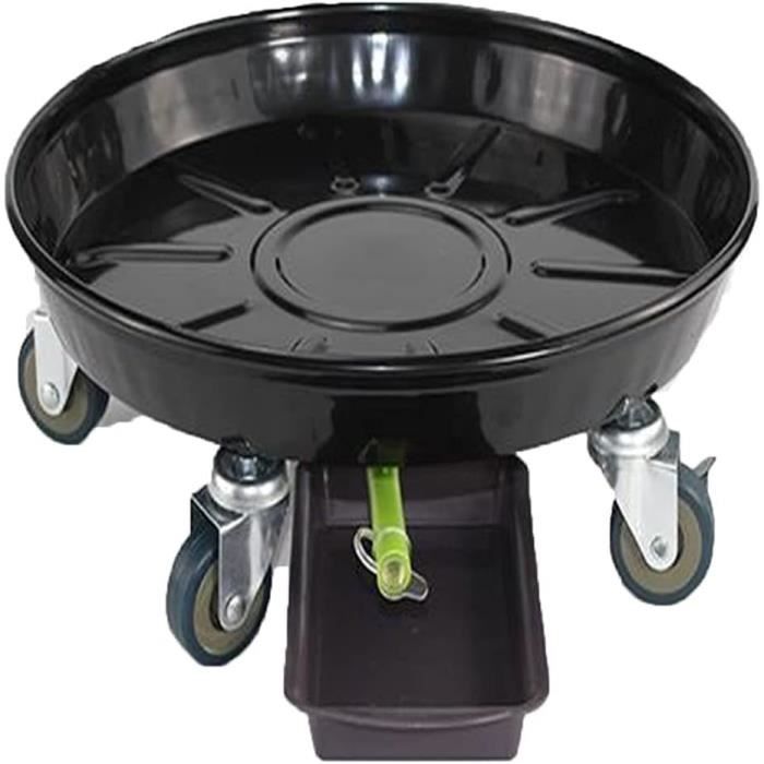 Porte Plante A Roulettes, Plateau De Jardinière Mobile Acrylique Support En Pot Roulettes Rond Sur Roues L 564122