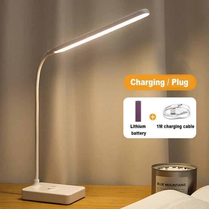 Lampe LED pliable,Rechargeable par USB,à intensité réglable,commande  tactile,idéal pour le bureau,les livres des - USB Chargeable