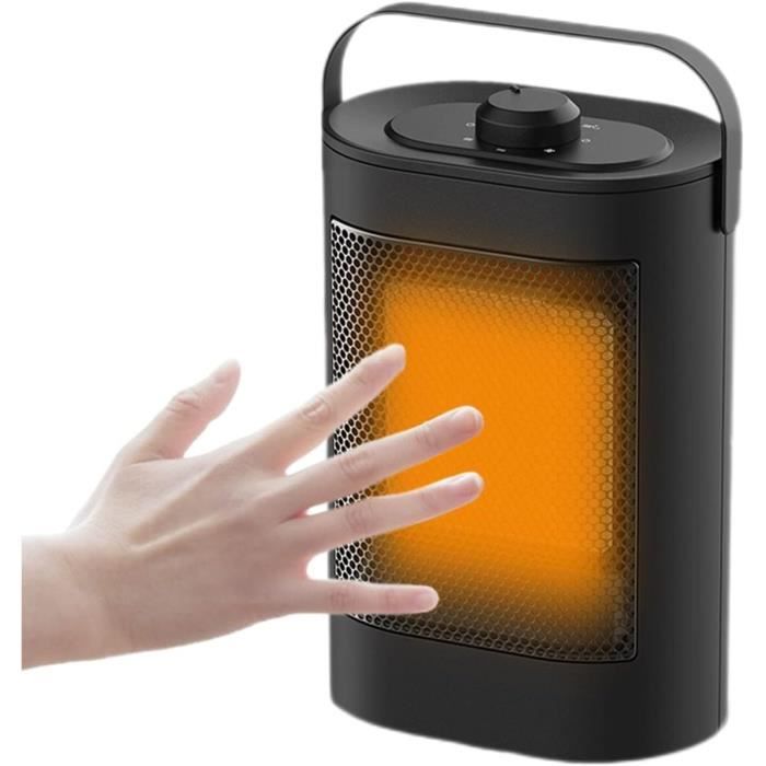 Radiateur Céramique Portable 1200W - Chauffage Et Ventilateur - Oscillation 70° - 3 Modes - Pour Bureau Et Chambre