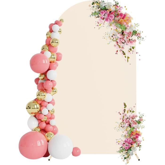 Support D'Arche De Ballons 100-260 Cm - Cadre Rond En Métal Élégant Pour Mariages, Fêtes Et Événements Inoubliables