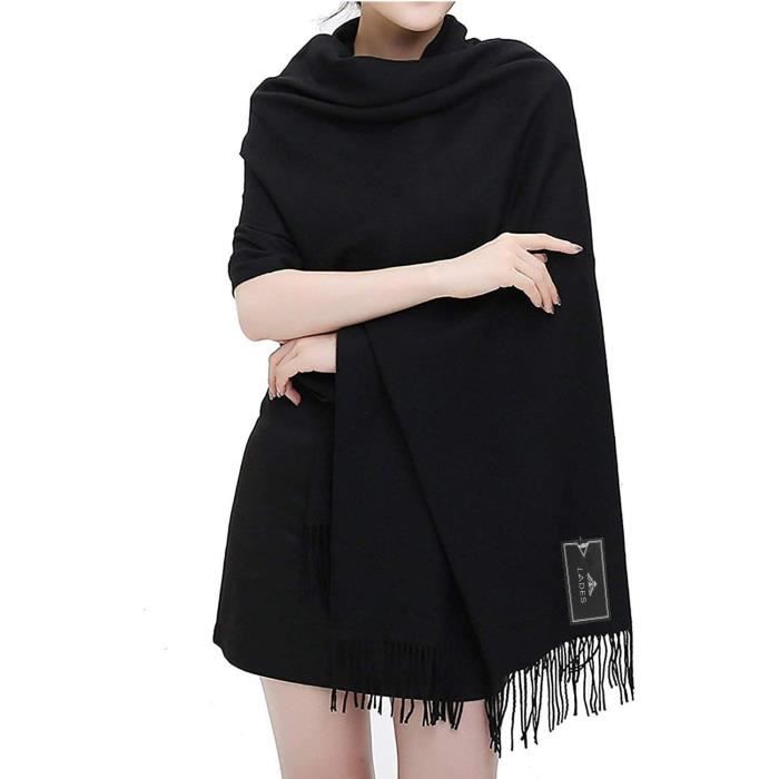 Foulard D'hiver Noir à Carreaux - Multifonction, Peut-être Utilisé Comme Porte-clés, Sans étiquette, Neuf