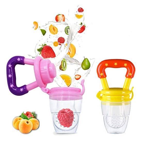 Lot De 2 Tetine Sucette De Grignoteuse Anneau D Alimentation Fruits En Silicone Pour Bebe Samber 2pcs M Rose Rouge Cdiscount Puericulture Eveil Bebe