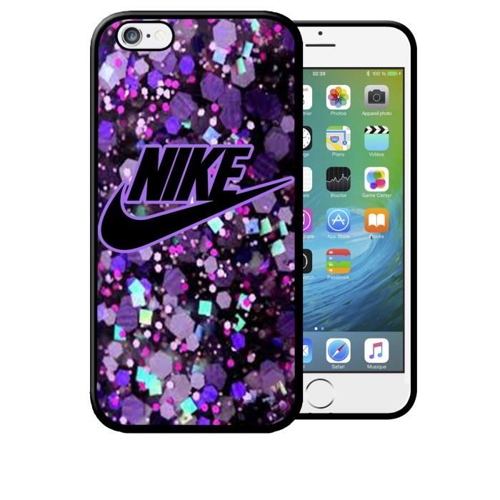 Coque iPhone 6 6s Nike do Glitter Violet Etui Housse Bumper Protection Neuf sous Blister - Téléphonie