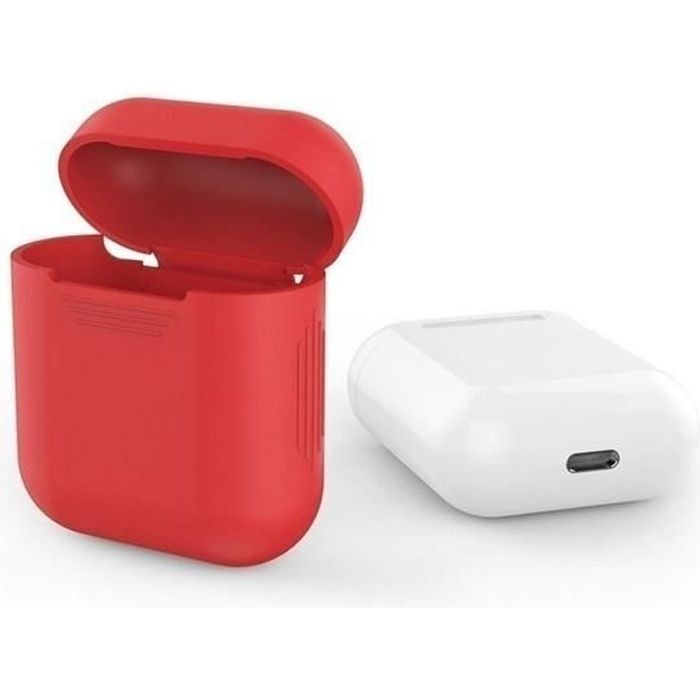 Coque Silicone Pour Airpods 2 Apple Boitier De Charge Grip Housse Protection Rouge Cdiscount Auto