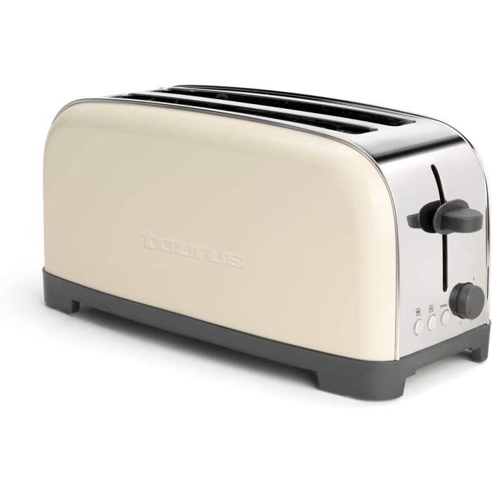 Wiltal Grille-pain Rétro 2 Tranches 6 Niveaux De Brunissage Réglables