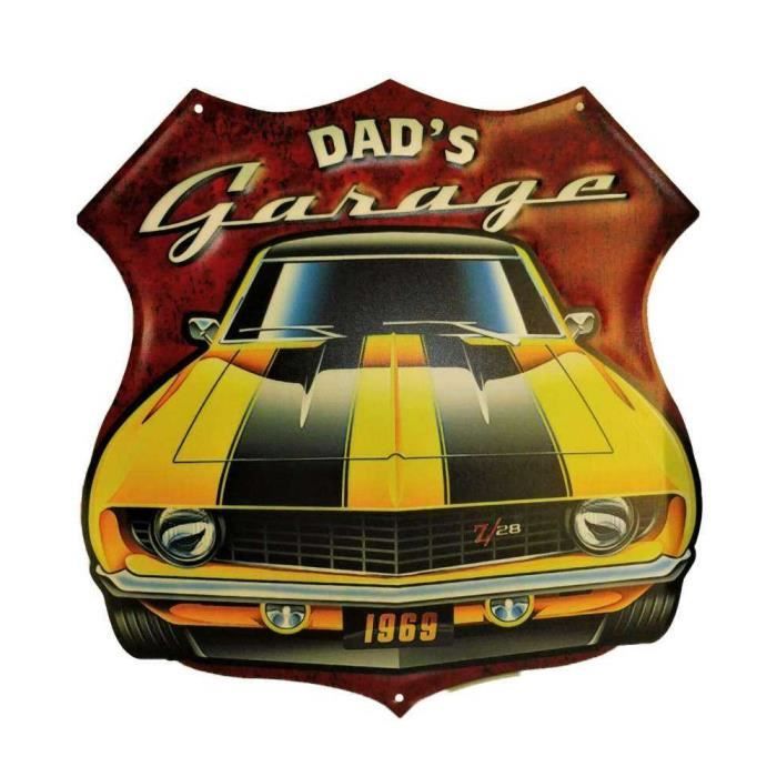 Plaque Décorative Vintage Chevrolet Camaro SS – Idéale Pour Déco Garage Ou Atelier