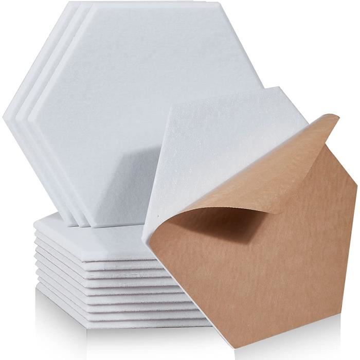 Lot De 24 Panneaux Acoustiques Auto-adhésifs - 30x30x5 Cm, Mousse Polyuréthane Haute Densité 25 Kg/m³, Ignifuge, Pour Studio Et Bureau