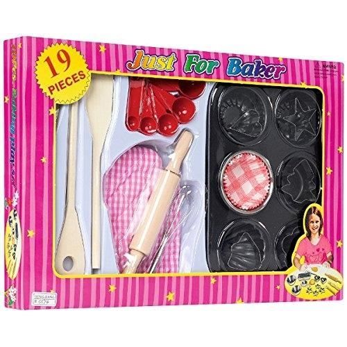 Mon atelier pâtisserie - 19 Accessoires - Jouer à faire la cuisine - Faire comme les grands - Jeux d'imagination