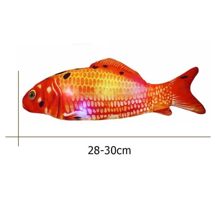 Oreiller Poisson Koi Géant 30 Pouces – Peluche Réaliste, Housse Amovible, Super Doux – Décoration Et Câlin