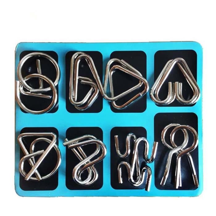 Cassetête en Métal Brain Teaser Puzzle 3D Joyeee Jeux de Patience