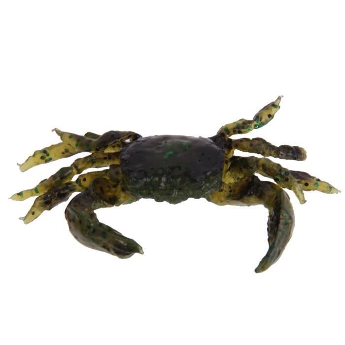 Lot De 4 Leurres Souples Crabe – Appât Coulant Pour Pêche En Eau Salée (neufs)