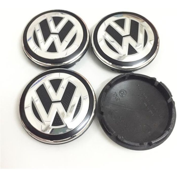 4pcs x 56mm VW Logo Jante Cache Moyeu Centre De Roue Piqûres Emblème Pour Volkswagen#6C0 601 171