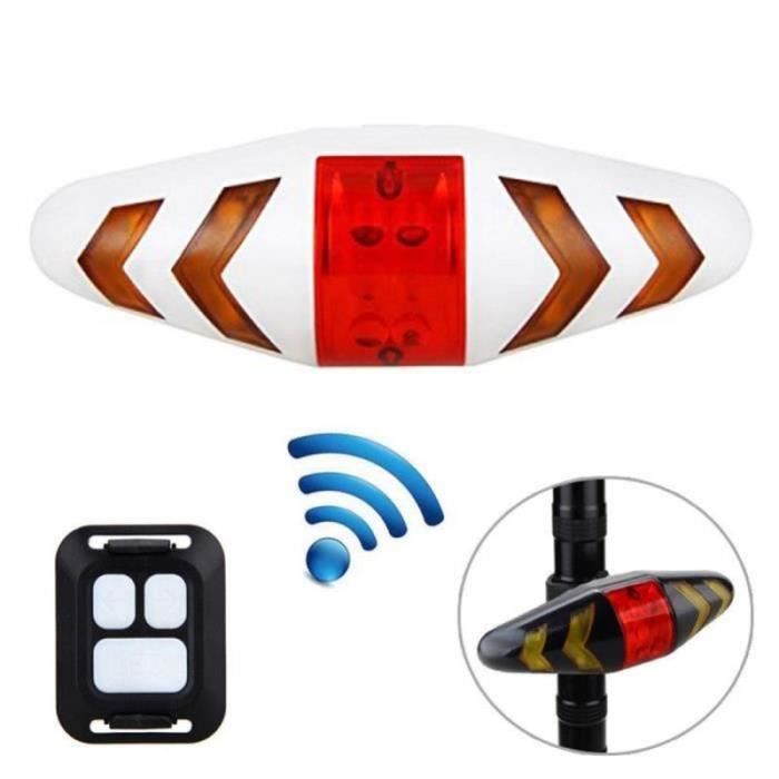 Feu Vélo 5 En 1 Clignotant Feu Arrière Vélo Intelligent Rechargeable - Alarme Antivol, Clignotants, Klaxon Feu Vélo Rechargeable Usb