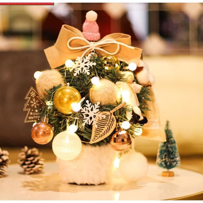 1 mini sapins de Noël artificiels, sapin de Noël GENOSSEN avec