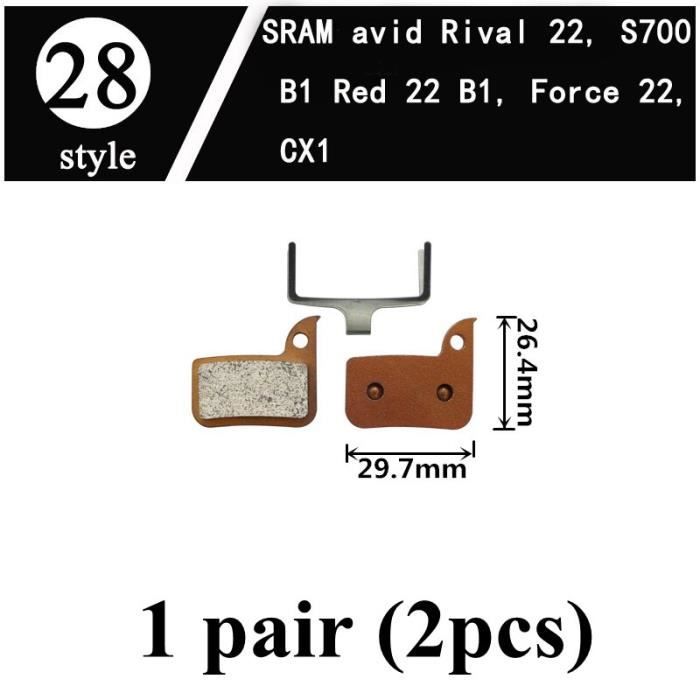 Plaquettes De Frein Disque Vélo - Lot 4 Paires Compatible Shimano M355 M395 M446 Etc. - 7