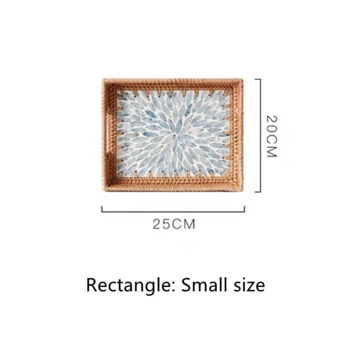 Paniers De Rangement Rectangulaire En Rotin à Tailles Différentes