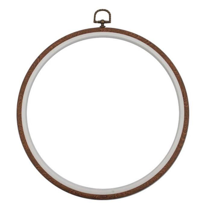 Cerceau De Broderie 22 Cm - Cadre Rond Avec Clip à Ressort En Métal, En Polypropylène, Pour Travaux D'aiguille Et Broderie