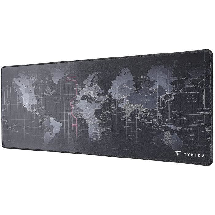 Noir Tapi pour Souris Etendu Grand Tapis de Souris Gamer avec Base en Caoutchouc Anti-Glissant Surface Texturée pour pour Jeux et Bureau TYNIKA Tapis de Souris XXL 1200x600x4mm 