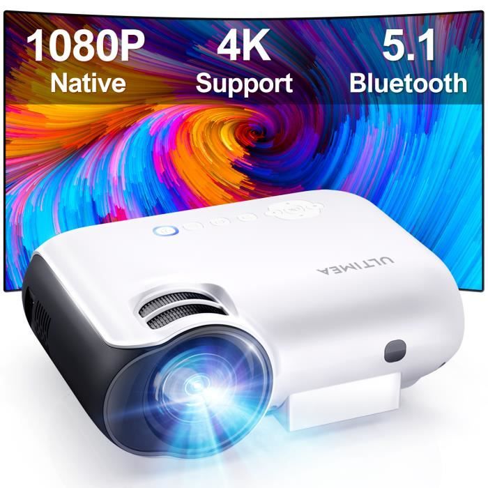 Vidéoprojecteur Bluetooth Native 1080P - Ultimea - 300 ANSI