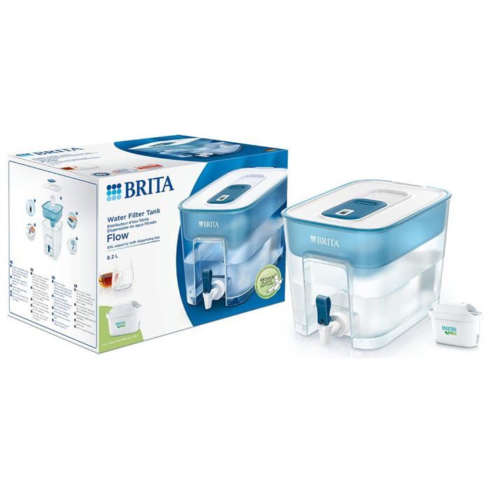 Distributeur deau filtrée - BRITA - Flow Basic - 8 2L - Filtre MAXTRA PRO - Écologique