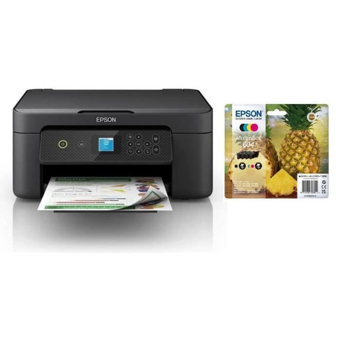 EPSON Imprimante XP-3200 + Pack de 4 cartouches dencre couleurs EPSON
