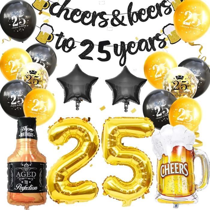 Déco Anniversaire Thème Rouge Et Noir - Kit Complet Pour 20 Personnes (bannières, Assiettes, Ballons, Nappe...)