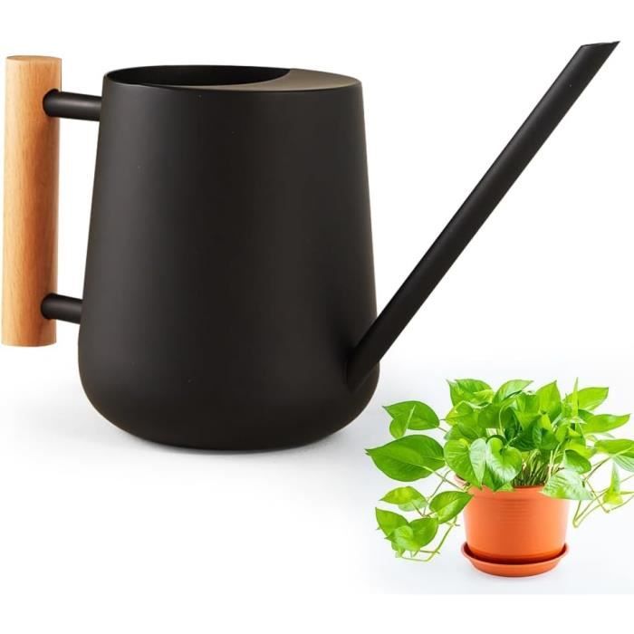 Arrosoir Intérieur 1L Acier Inoxydable Or Rose - Bec Long Pour Plantes D'Intérieur