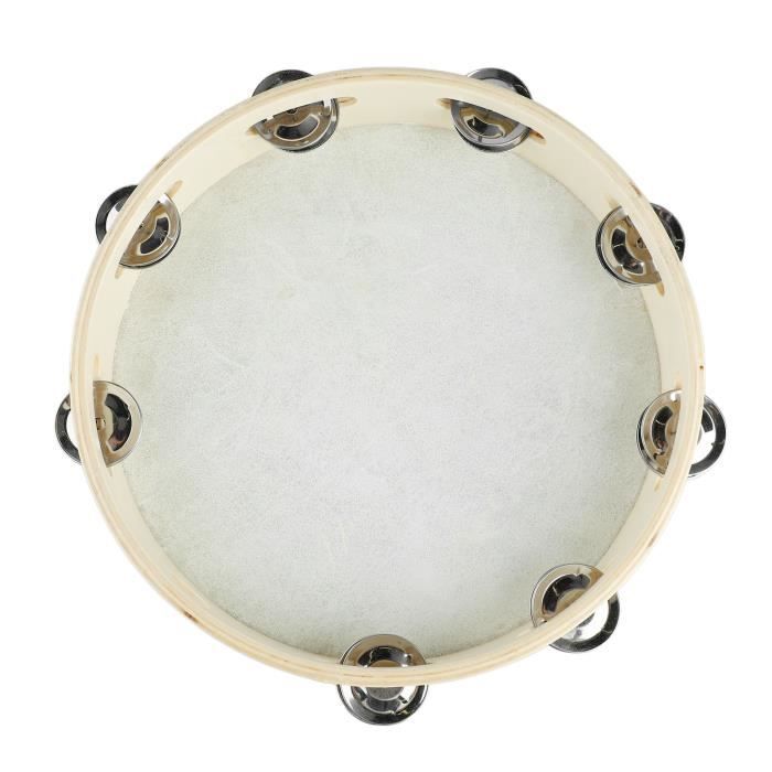 Qqmora Tambourin à main Tambourin en bois avec Jingles, cloche à main,  Instrument de musique à Percussion éducatif musique chekere - Cdiscount  Instruments de musique