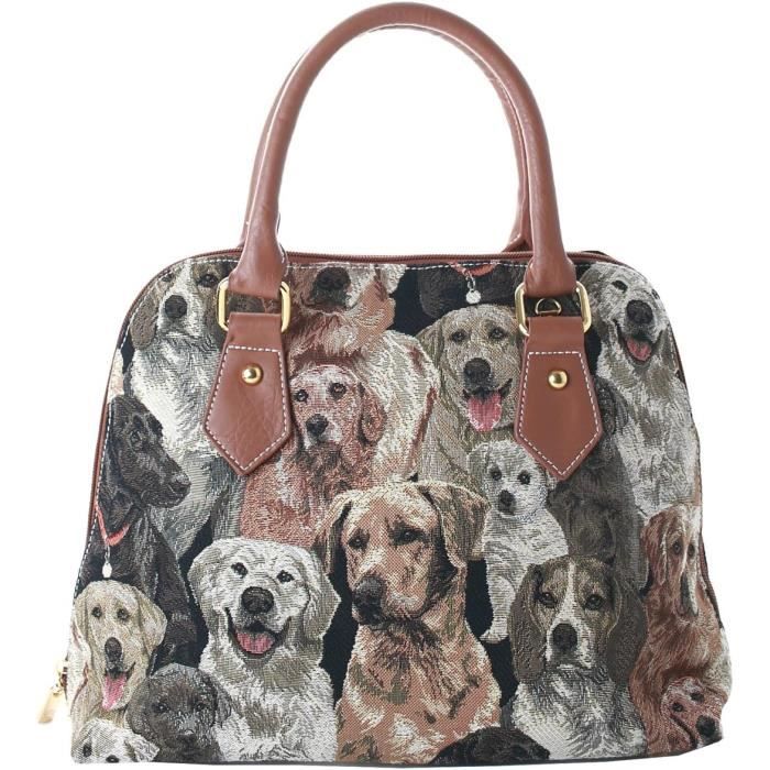 Sac à Bandoulière En Tapisserie De Perles Marron Chocolat - Style Bohème, Miroir Intégré, Neuf Sans étiquette