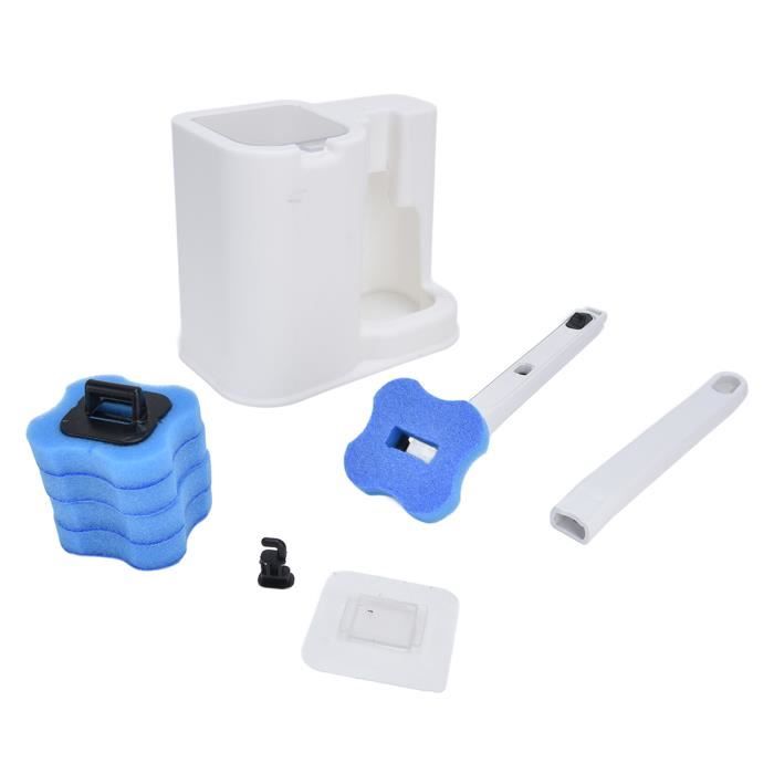 Fdit brosse de toilette et support 4 pièces ensemble de brosses pour  cuvette de toilette porte-brosse de droguerie main Bleu - Cdiscount  Bricolage