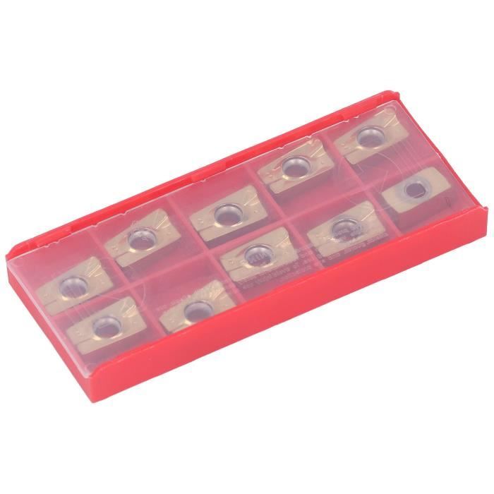 EJ.life Lathe Turning Inserts, Groove Design Coated Carbide Inserts Wear Resistant for CNC