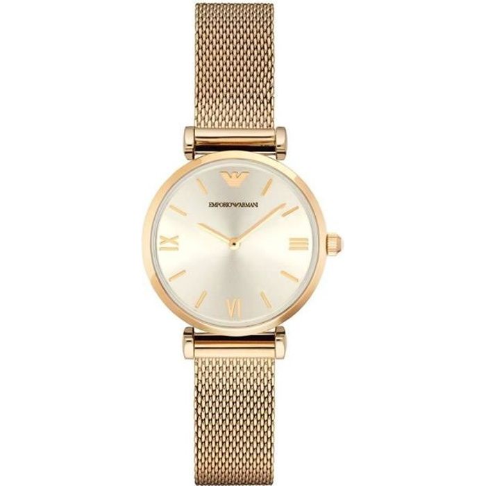 Emporio Armani Gianni T AR1957 montre quartz femme - Cdiscount Bijouterie