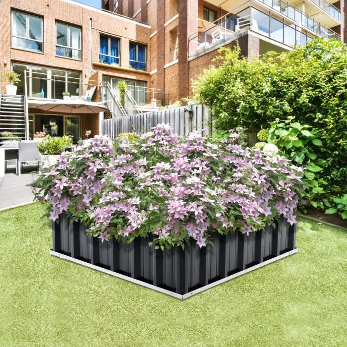 KOTARBAU® Bac à Sable Enfant Extérieur - Bois - 100 x 100 cm - Naturel - avec Couvercle et Bancs - Bac à Sable Refermable - Imprégné - Avec Tissu Anti-Mauvaises Herbes