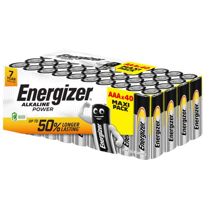 Energizer Pile LR3 (AAA) alcaline(s) Power 1.5 V 40 pc(s) - 7638900442403 Energizer Pile LR3 (AAA) alcaline(s) Power 1.5 V 40 pc(s) - 7638900442403