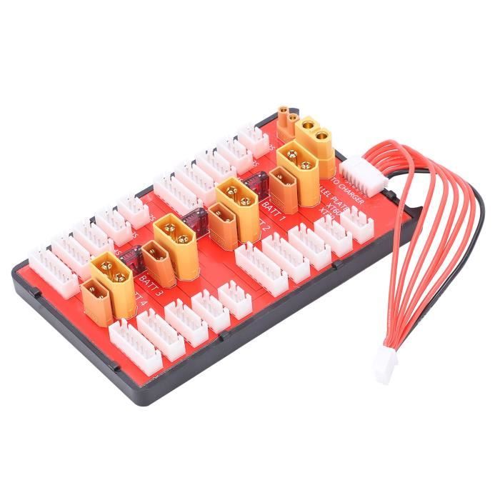 Carte De Charge Parallèle XT30/XT60 2-en-1 – Support 4 Batteries 2-8S Lipo, 35A Max, Fusible 40A – Pour Modélisme RC