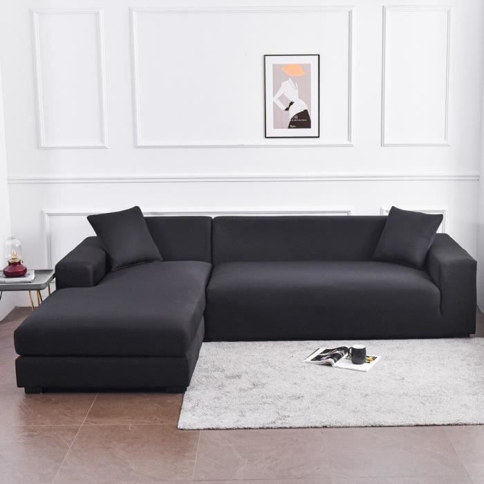 Housse De Canapé Extensible Tricotée épaisse - Taille Unique 1 à 4 Places - Polyester - Neuf