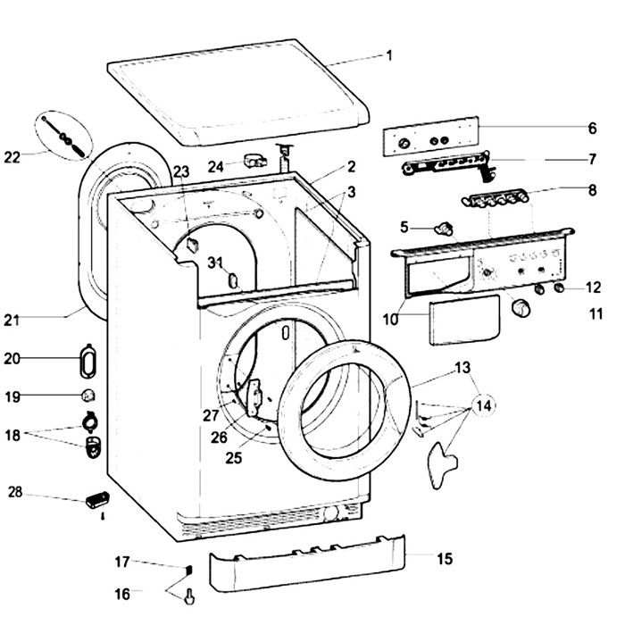 Hotpoint Hublot complet pour lave linge - vue 3