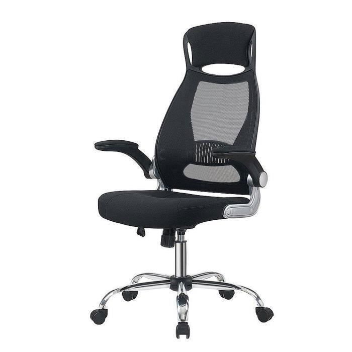 Fauteuil de Bureau - INTIMATE WM HEART - Siège Ergonomique - Noir - Hauteur  Réglable - Cdiscount Maison