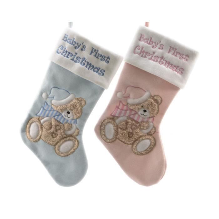 Chaussette De Noel Bebe Ours X2 Cdiscount Maison Chaussette De Noel Bebe Ours X2 Cdiscount Maison