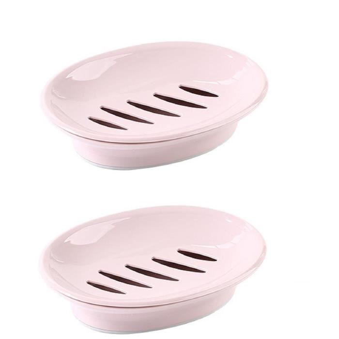 XLKJ Boîte à Savon En Plastique, Organisateur Pour La Maison, Salle De Bains, Randonnée, Voyage, 2pcs