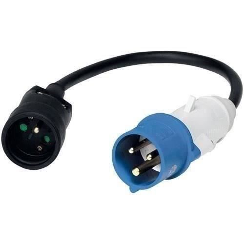 LEGRAND Cordon pour borne de camping - fiche mâle CEE 17 + fiche femelle 2P+T - 0,30m