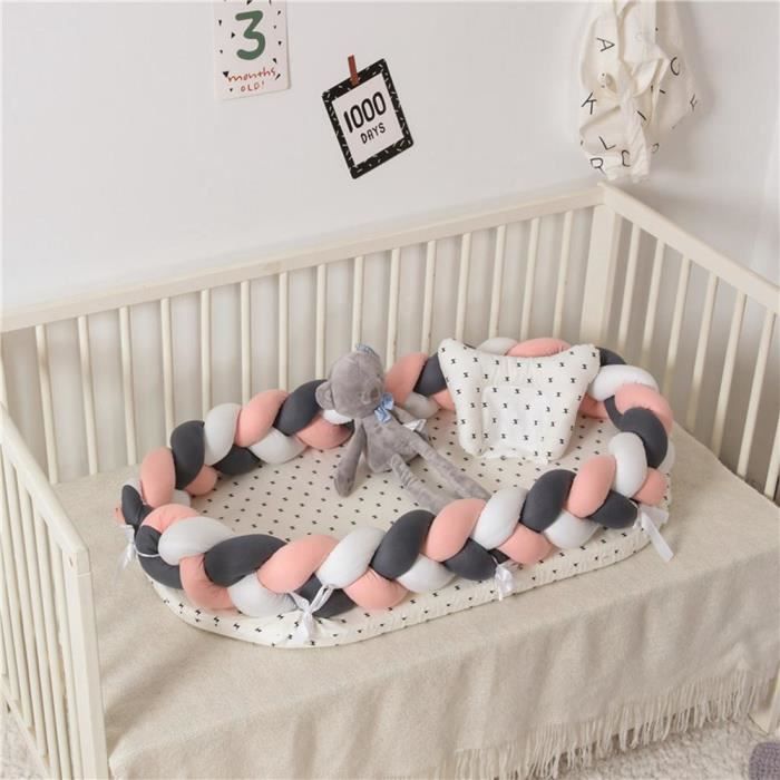 Mogoi Baby Nest Cocon Reducteur De Lit Bebe Nid Douillet Tapis De Sol Coton Tisse Pliable Portable Lavable Orange Gris Cdiscount Puericulture Eveil Bebe