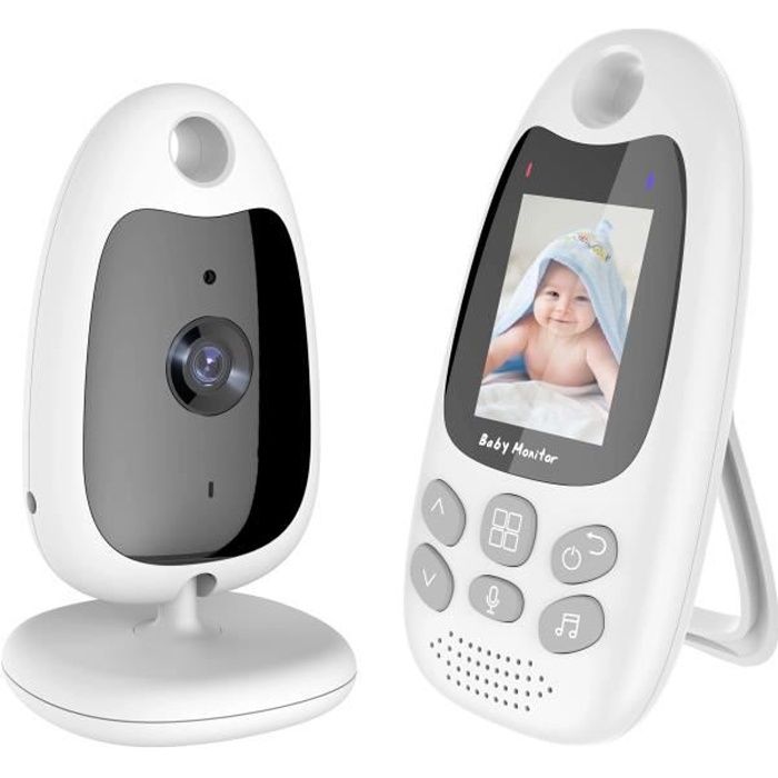 Babyphone vidéo sans fil, écran de 7 pouces, double caméra de sécurité,  720P, IPS, Vision nocturne, PTZ, pour bébé/nounou - AliExpress