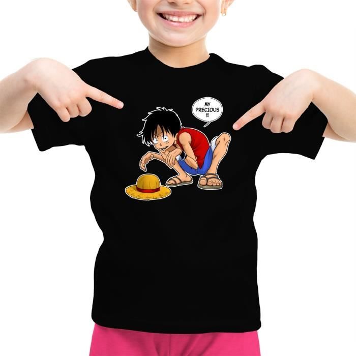 T Shirt Enfant Fille Manga Parodie One Piece Et Lotr Traduction Anglais T Shirts Enfants Filles Haute Qualité 744