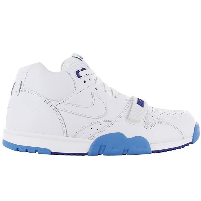 nike air trainer 1 - hommes sneakers baskets chaussures de basketball cuir blanc dr9997-100