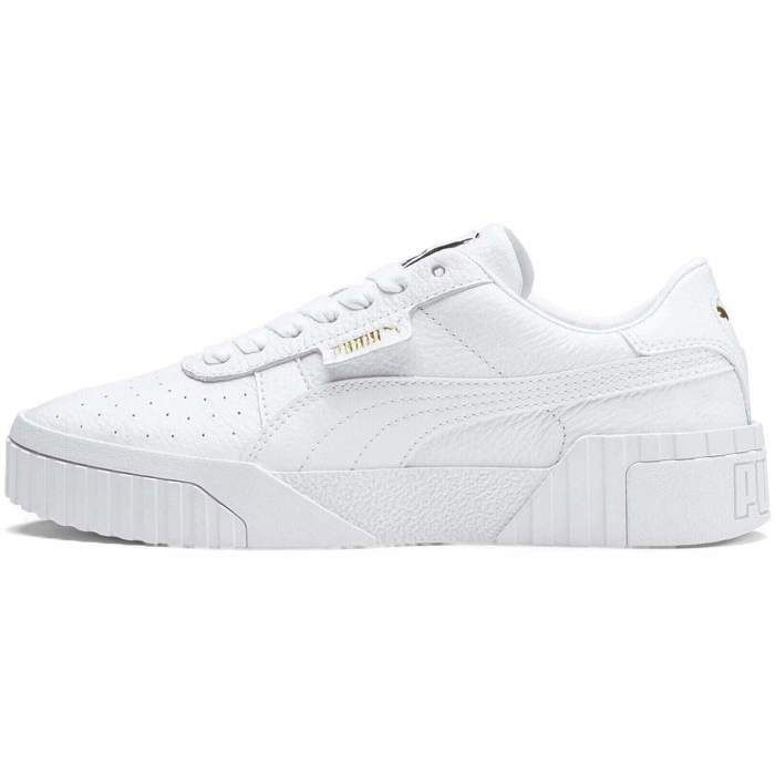 puma blanche et doré