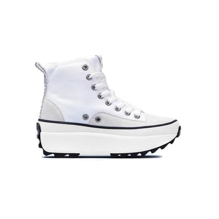 Pepe Jeans Baskets - PEPE JEANS - Woking City - Femme - Blanc - Synthétique - Lacets