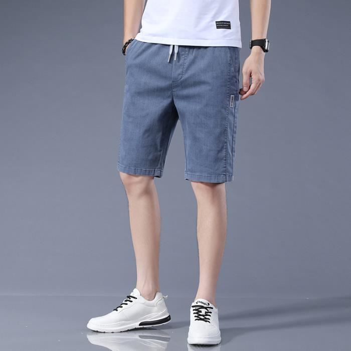 Short Cargo Homme - Bermuda Été En Coton Élastique - Coupe Baggy Avec Multiples Poches - Du S Au 4XL - 4