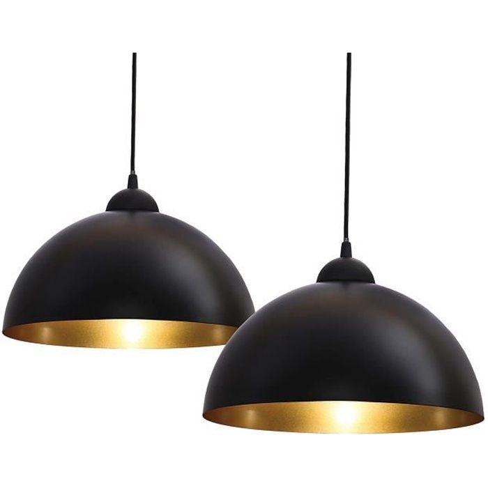 Lot De 2 Suspensions Vintage Luminaires Style Industriell
