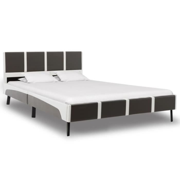 Lit 1 personne avec sommier + matelas Tipi LP - 90x200cm - Meubles